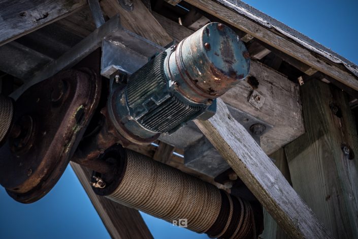 Gear on a pier