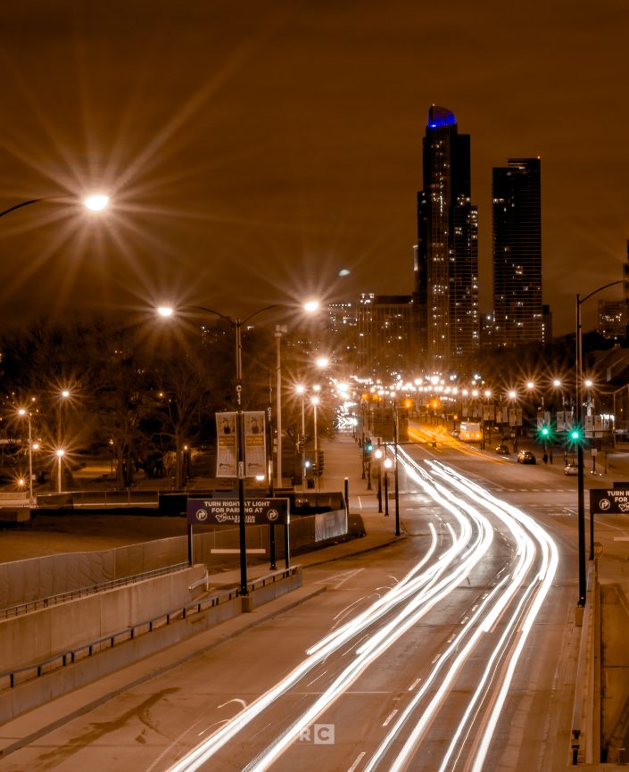 Street light trails